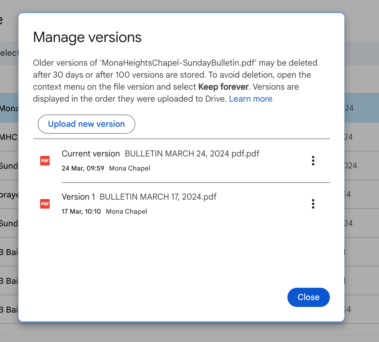 upload the new bulletin upload the new bulletin