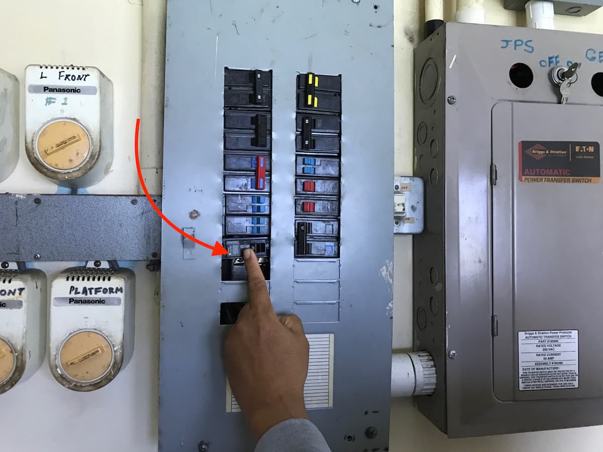 powering on the speakers