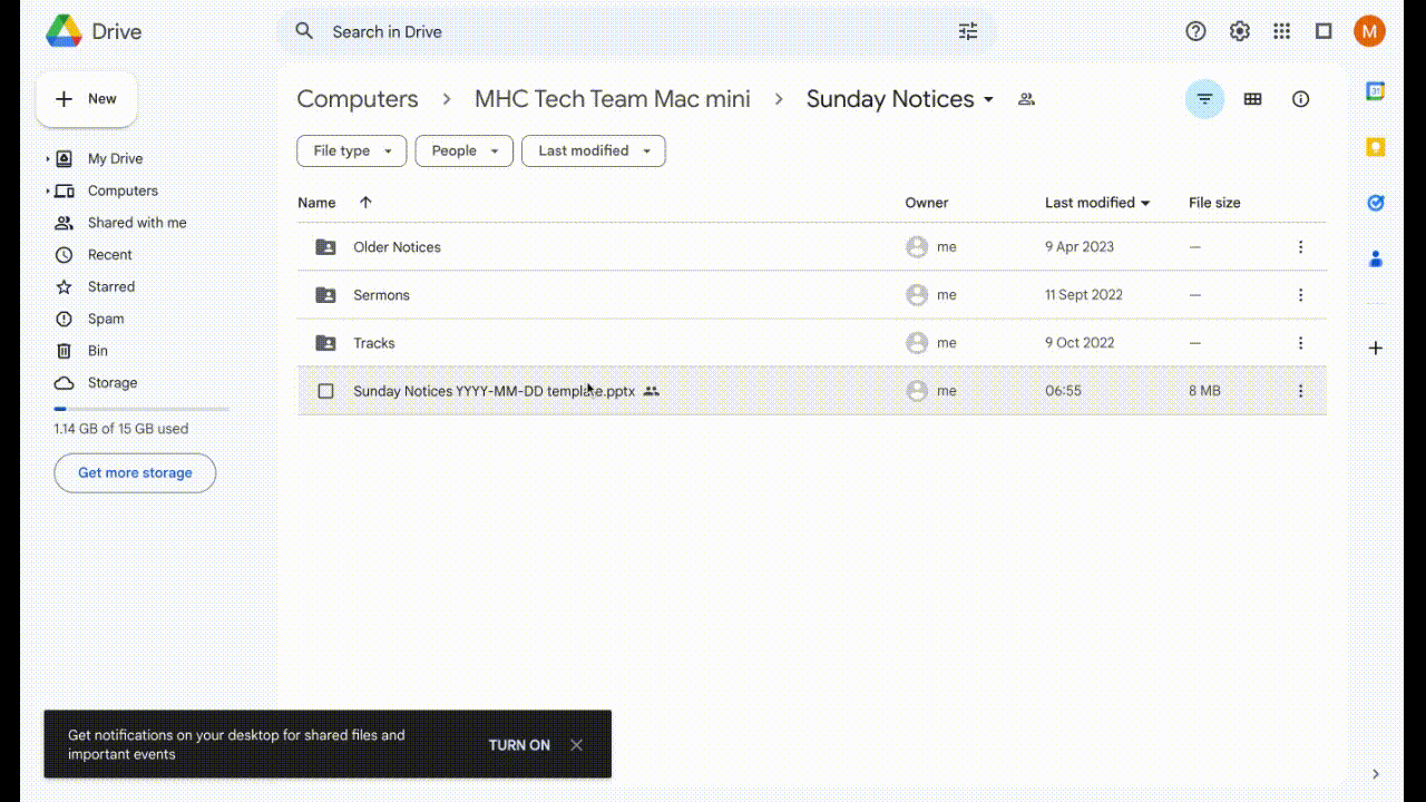 Copy and rename the template copying the template